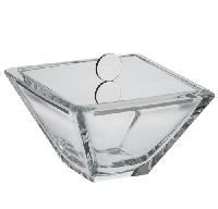 Riviera stainless box - Bonbonnière couvercle acier 20x20cm